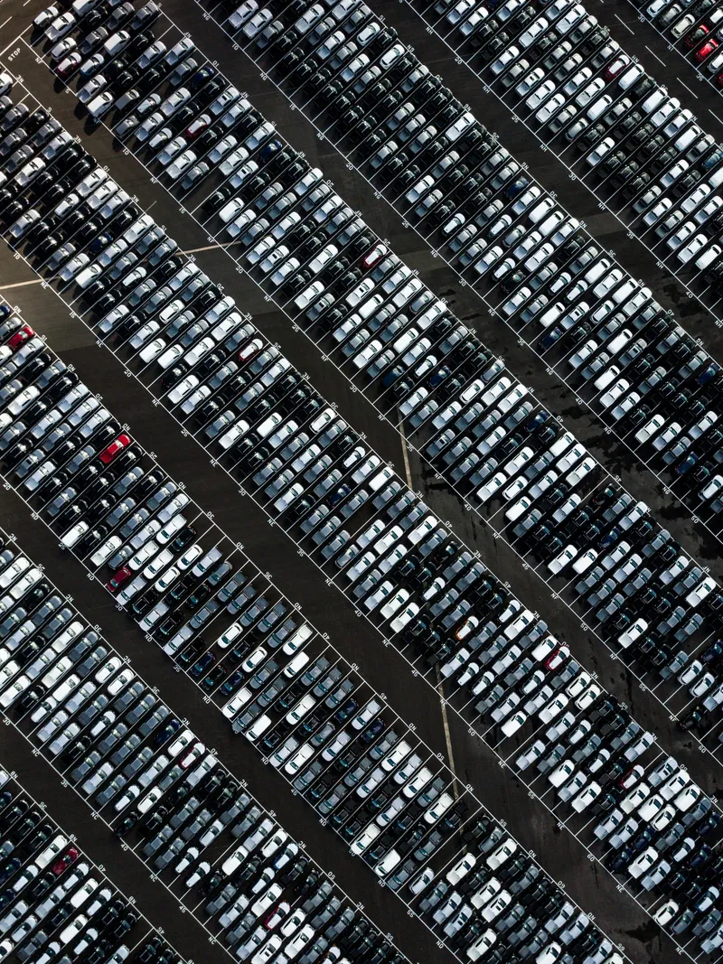 Efficiently utilized parking lot showing our mission in action